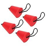 Bujão De Dreno Com Cordão Kit De Bujão De Embornal Silicone Flexível Para Canoas Para Caiaques Vermelho