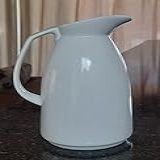 Bule Cafeteira Café Chá Leite 1400ml Estilo Garrafa Térmica Porcelana Branca Importada