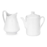 Bule Chá 1 300ml Leitera 1 200ml Porcelana Café Da Manha