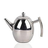 Bule De Chá Com Infusores Para Chá Solto De Aço Inoxidável Bule De Chá Bule De Café Com Filtro De Chá E Tampa 1500 Ml 