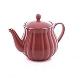 Bule De Chá De Porcelana Pétala Vermelho Matt 950ml Wolff