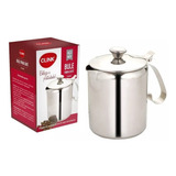 Bule Para Café E Leite Em Aço Inox 750ml Clink Modelo Luxo