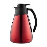 Bule Térmico De 1 Litro 100 Inox Cor Vermelha Linha Termic Sanremo