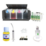 Bulk Ink Para Epson Tx125 T25 Tx135 Preto Tinta Mizink