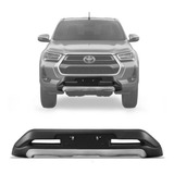 Bumper Para Toyota Hilux 21 22 Preto Com Prata