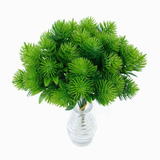 Buquê De Pinha Arranjo Flores Artificial Folhagem 6 Ramos