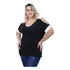 Busa Feminina Pluz Size Bata Vazada Estilosa