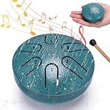 BUSOHA Tambor De Chuva Para Uso Externo 7 6 Cm Com Língua De Aço E 6 Notas Carrilhão De Chuva à Prova D água Tambor De Chuva Para Instrumento De Jardim Mini Tambor De Mão Para Uso Externo
