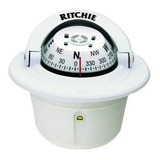 Bússola Ritchie F 50 De Embutir Branca Lancha Barco