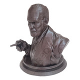 Busto Freud 10cm Cor Bronze