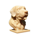 Busto Labrador Dog Cachorro Pet Impressão 3d Cor Preta Cães