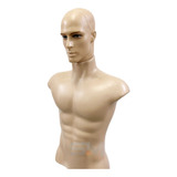 Busto Manequim Masculino Com Cabeça Em Plástico