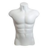 Busto Masculino Manequim Branco Plástico