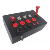 Button Box Painel Joystick Com Alavanca Mod23 Usb Pc Ets Ats