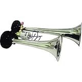 Buzina A Ar 2 Cornetas 24V Cromada 29X23 7Cm