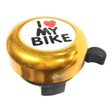 Buzina Bicicleta Modelo Trim Trim I Love My Bike Cores