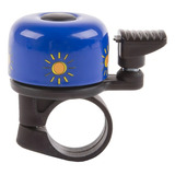 Buzina Campainha Sino Bicicleta Mini 35mm M wave Desenhos Cor Azul Sol