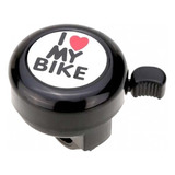 Buzina Campainha Trim Trim Bicicleta I Love My Bike Cor Preto
