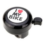 Buzina campainha Trim trim I Love My Bike Preta