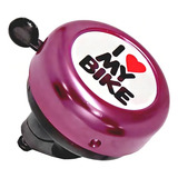 Buzina Campainha Trim Trim Para Bike I Love My Bike Rosa