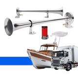Buzina Marítima Náutica 12v Compressor Universal Super Forte