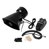 Buzina Siren 12v 7 Sons Com Sistema De Alto falantes Mic Pa