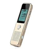 BYERZ N A Gravador De Voz De áudio Portátil Mini Ditafone Digital De Gravação Com Função De Proteção Por Senha MP3 Player Tamanho 16 GB Cor D 