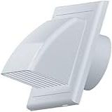 Byson 125 Mm 125 Pol Grade De Ventilação Externa Com Aba De Gravidade Para Dutos De Cobertura De Ventilação Externa