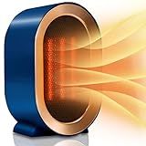BZGG Aquecedor De Espaço Aquecedor Elétrico Para Uso Interno Pequenos Aquecedores Portáteis Para Escritório Pátio Garagem Uso Doméstico Mini Aquecedores De Cerâmica De Mesa Com Proteção Contra
