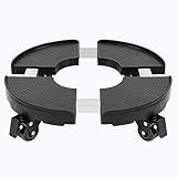 C CASIMR Suporte Para Plantas Resistente Com Rodas Ajustável De 38 A 48 Cm Capacidade De 200 Kg Suporte Para Vaso De Flores Redondo Para Ambientes Internos E Externos Suporte Dolly