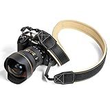 C Coiro Alça De Câmera Acolchoada De Couro Legítimo Alça De Ombro Ou Alça De Pescoço Para DSLR SLR Preto Tamanho Único