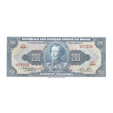 C039 1 Cédula 200 Cruzeiro 1958 Lucas Lopes Serie 619 sobfe
