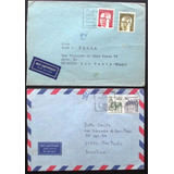 C1028 Alemanha Federal 2 Envelopes Circulados Para O Bras