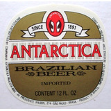 C1410 Rótulo Cerveja Antarctica Brazilian Beer
