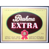 C1458 Rótulo Cerveja Brahma Extra Cia Cervejaria Brahma 
