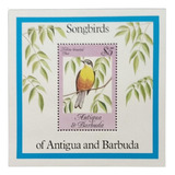 C3545 Antigua E Barbuda Fauna Pássaro Bloco Yvert N 81