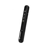 C3Tech Apresentador Sem Fio AP 600 Laser Pointer Preto Bateria Recarregavel Compativel Com Windows MACos E Linux