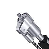 C3Tech Cabo De Seguranca CS-50 Para Notebook- Com Chave- Fechadura De Chave Tubular E Ponta Em V-Bar- Padrão De Slot Noble Wedge