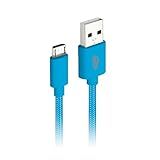 C3TECH Cabo USB Para Micro USB Azul CB M11BL 1metro Compativel Com Android Suporte A Carregamento E Transferência De Dados
