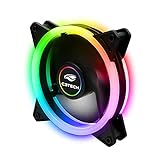 C3Tech Cooler Fan F7 L210RGB 12cm Gaming Com Iluminação RGB Conector ARGB De 6 Pinos Baixo Ruido Rolamento Hidraulico 1200RPM