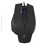 C3Tech Mouse Gamer Com Fio MG 100BK Harpy Iluminacao LED Ergonômico 6 Botões 3200 Dpi USB Gold Cabo De Nylon