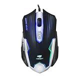 C3Tech Mouse MG 11BSI Preto Gaming USB2 0 Com 6 Botões Led Multicolor Botão De Regulagem De DPI Ate 2400 Designer Ergonômico Sensor Óptico A6018S
