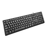 C3Tech Teclado USB KB-14BK Preto Layout Abnt2 Sistema De Tecla Membrana Anti-respingo
