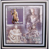 C5313 Moçambique Michelangelo David Bloco 2002 Nnn