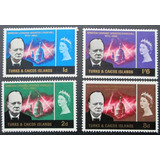 C6827 Turks E Caicos Chuchill Yvert N 187 90 De 1966 Nn