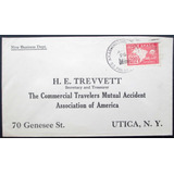 C7854 Envelope Pré Endereçado Para Os Usa Com Selo Nacional