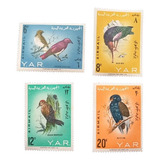 C9228 Yemen Fauna Ave Yvert N 41 4 Aéreo De 1965 Nnn