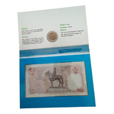 C9936 Tailandia Set Proof Moeda E Cédula De 10 Baht De 1