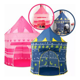 Cabana Grande Infantil Dobrável Tenda Bebe Barraca Infantil Cor Azul