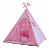 Cabana Infantil Teepee Tapete Acolchoado Rosa Bebe